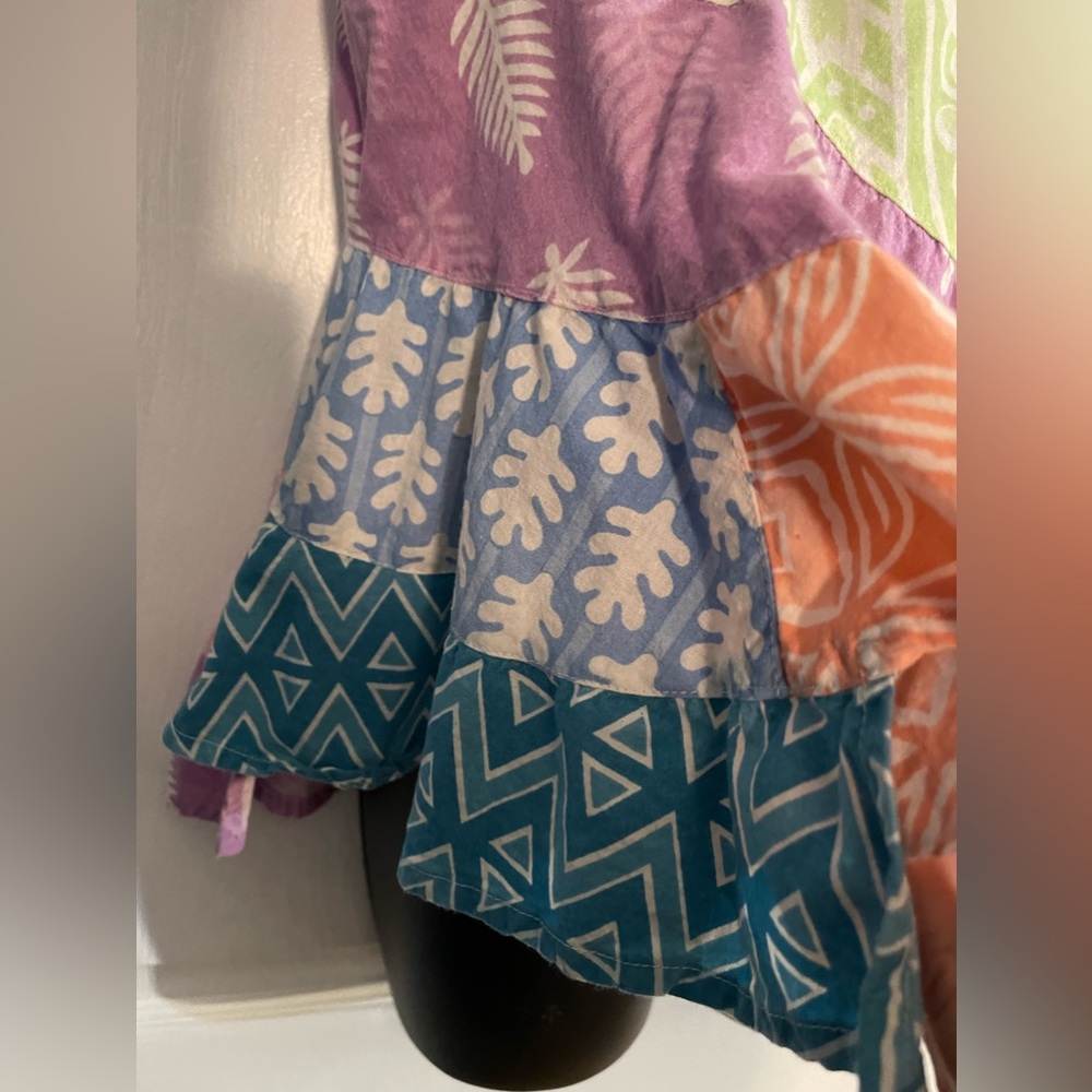 Sacred Threads Patchwork Blouse Size Small - image 5